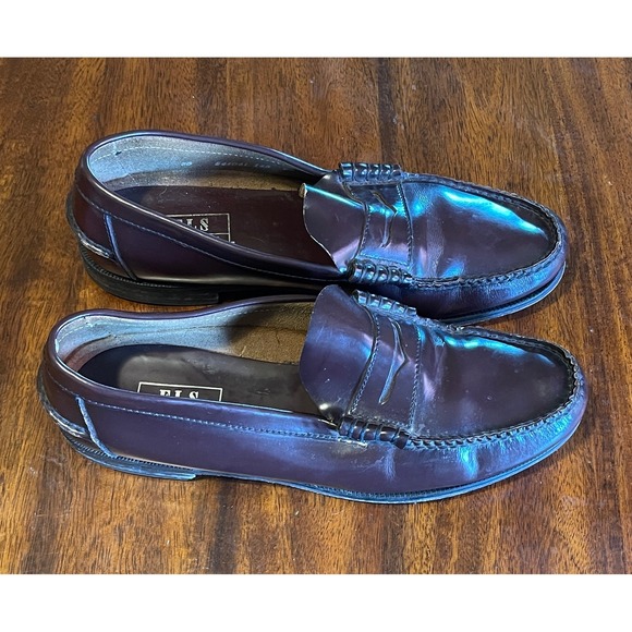 FLS‎ Florsheim Mens Burgundy Leather Penny Loafers Dress Shoes Size 12 D main image 9